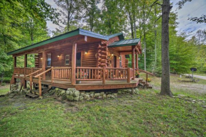 Updated Manistique Log Cabin, Yard and Fire Pit